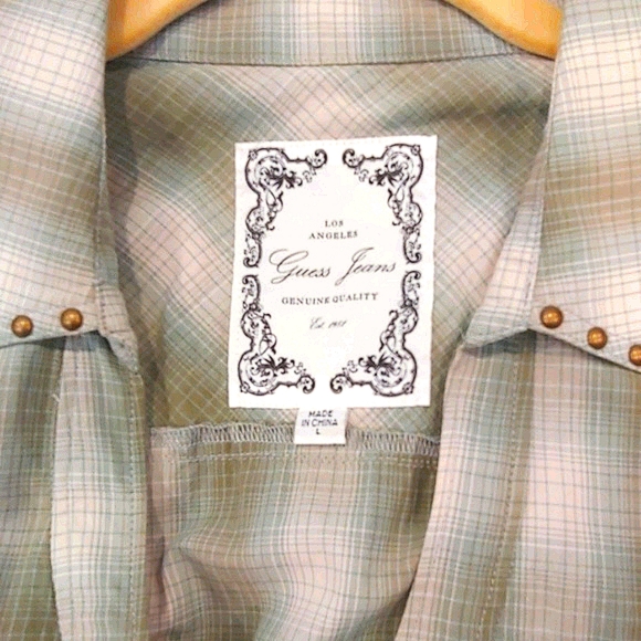 Embellished Guess Jeans Shirt Dress / Tunic - Picture 3 of 6